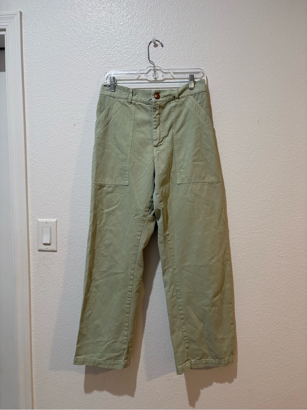 Big Bud Press WORK PANTS M Light Olive Utility Chinos